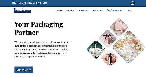 Pack Pack USA - website development